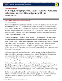 He Is Bright and Prepared to Take a Stand for Something He Believes In, Even If It's Not Going with the Mainstream | Anglicanism | the Gua…