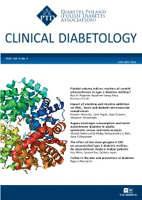 Markers of Carotid Atherosclerosis in Type 2 Diabetes Mellitus? Riya M Waghale, Rajashree Sanjay Khot, Prashant P Joshi Impact of Smoking and Nicotine Addiction