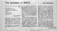 The Question of SNCC