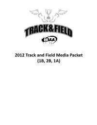 2012 Track and Field Media Packet (1B, 2B, 1A) Roos Field