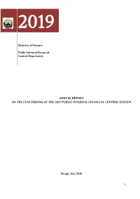 Annual Report on the Functioning of the Public Internal Financial Control