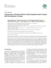 Apicoectomy of Perforated Root Canal Using Bioceramic Cement and Photodynamic Therapy