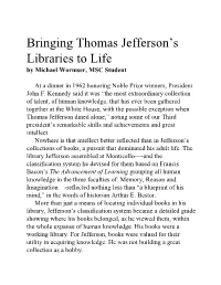 Bringing Thomas Jefferson's Libraries to Life