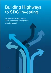 Building Highways to SDG Investing Report