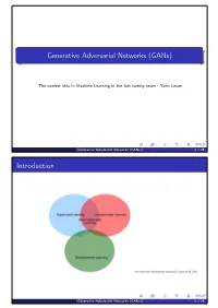 Generative Adversarial Networks (Gans)