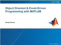 Introduction to Object-Oriented Programming in MATLAB