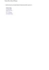 Norton: the Collected Writings
