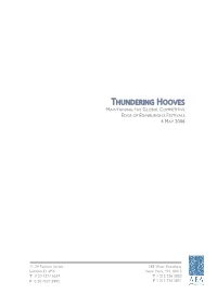 Thundering Hooves Report [2006]