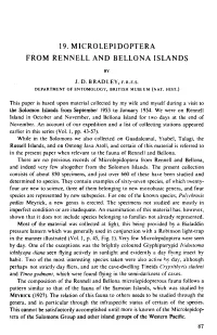 19. Microlepidoptera from Rennell and Bellona Islands