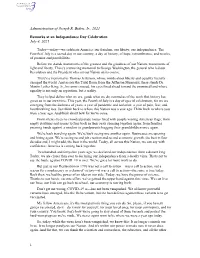 Administration of Joseph R. Biden, Jr., 2021 Remarks at an Independence