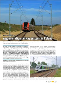 Agglomeration Railway Systems in Poland