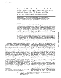 Engraftment of Bone Marrow from Severe Combined Immunodeficient