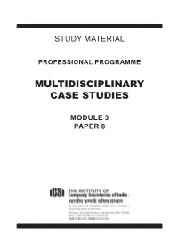 Multidisciplinary Case Studies