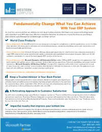 With Your ERP System As Your Full-Service Partner, We Achieve Success by Providing Solutions That Meet Your Unique Technology Needs and Outperform Your ROI Objectives