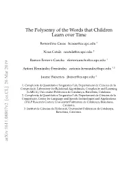The Polysemy of the Words That Children Learn Over Time Arxiv