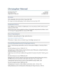 Christopher Menzel
