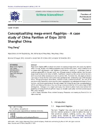 Conceptualizing Mega-Event Flagships—A Case Study Of