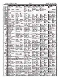 Sunday Morning Grid 2/8/15 Latimes.Com/Tv Times