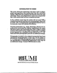 UMI Films the Original Text Directly from the Copy Submitted