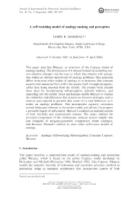 A Self-Watching Model of Analogy-Making and Perception
