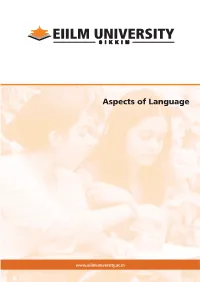 Aspects of Language