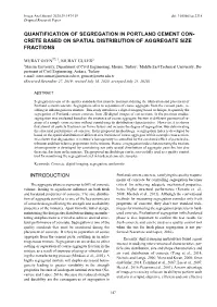 Crete Based on Spatial Distribution of Aggregate Size Fractions
