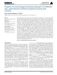 Insights Into the Emergent Bacterial Pathogen Cronobacter Spp., Generated by Multilocus Sequence Typing and Analysis