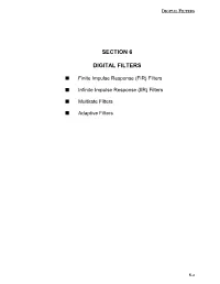 Mixed-Signal and DSP Design Techniques, Digital Filters