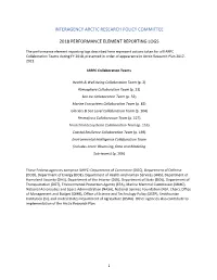 Performance Element Reporting Logs