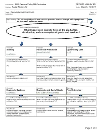 What Impact Does Scarcity Have on the Production, Distribution, and Consumption of Goods and Services?