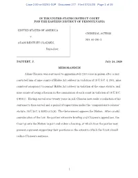 Case 2:00-Cr-00291-GJP Document 277 Filed 07/24/20 Page 1 of 19