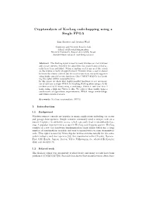 Cryptanalysis of Keeloq Code-Hopping Using a Single FPGA