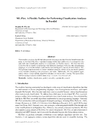 ML-Flex: a Flexible Toolbox for Performing Classification Analyses