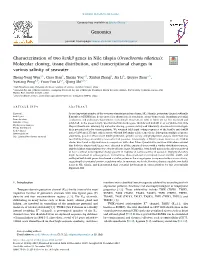 Oreochromis Niloticus): Molecular Cloning, Tissue Distribution, and Transcriptional Changes in T Various Salinity of Seawater