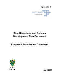 Site Allocations and Policies Development Plan Document