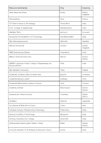 AWS Educate Instituion List