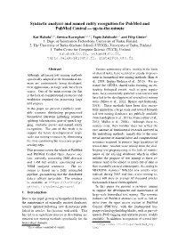 Syntactic Analyses and Named Entity Recognition for Pubmed and Pubmed Central — Up-To-The-Minute