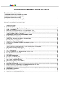 Technicolor 2015 Consolidated Financial Statements