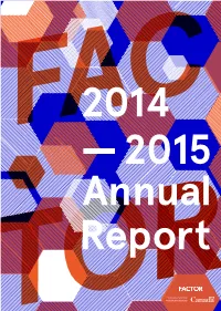 FACTOR Annual Report 2014-15