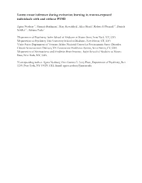 Latent Cause Inference During Extinction Learning in Trauma-Exposed Individuals with and Without PTSD