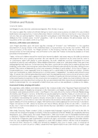 Children and Robots Antonio M