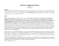 DIGITAL COMMUNICATIONS (Part 4) by AD5XJ Ken