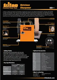 Wetstone Sharpener TWS S10