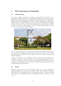 1. the University of Colombo