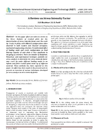 A Review on Stress Intensity Factor B.D Bhalekar1, R