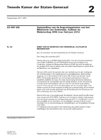 Brief Regering; Mediabegroting 2012