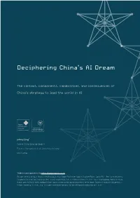 Deciphering China's AI Dream