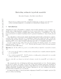 Embedding Arithmetic Hyperbolic Manifolds