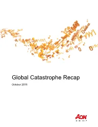 Global Catastrophe Recap October 2018