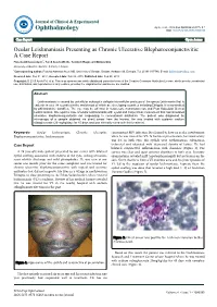 Ocular Leishmaniasis Presenting As Chronic